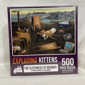 Exploding Kittens Puzzle The Slothness of Memory 500 piece Jigsaw Brand New